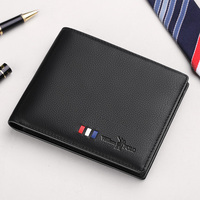 Dompet Merek Mewah Pria WilliamPolo Ukuran Standar Kulit Asli RFID Dompet Kasual Kecil Tipis Ramping