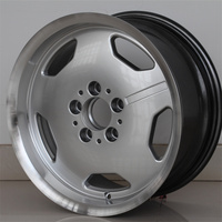 Flrocky Machine Face 16 17 18 pouces jantes noires 5 trous Rines roue en alliage de voiture en aluminium pour les autres roues