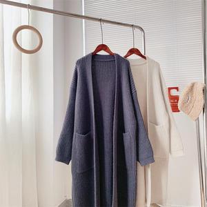 <span class=keywords><strong>Pull</strong></span> en tricot épais pour femmes d'automne personnalisé Cardigan Usine OEM <span class=keywords><strong>Pull</strong></span> de base long décontracté à manches longues de <span class=keywords><strong>grande</strong></span> <span class=keywords><strong>taille</strong></span> - Product Image 4