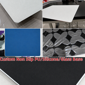 Tapis de souris de jeu en verre trempé imperméable personnalisé avec base antidérapante en PU pour joueur professionnel - Product Image 4