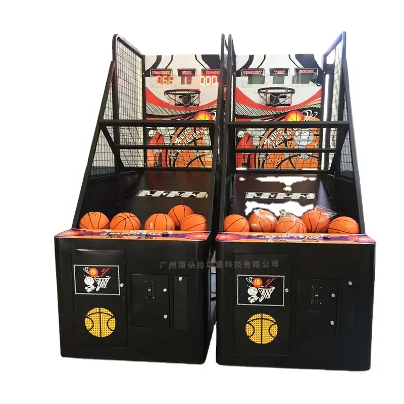 Hot Selling Kids Adult Shot Sport Muntbediende Straat Automatische Hoge Kwaliteit Indoor Basketbal Schietspel Machine