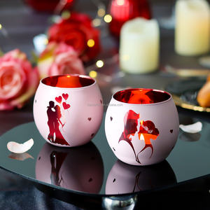 Candelabros de cristal para decoración artística, 2 uds., centro de mesa elegante, candelabros de luz de té románticos para cenas, bodas, Día de San Valentín - Product Image 1