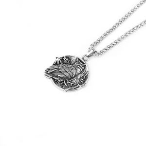 Nuevo Collar con Colgante de Runas Vikingas Nórdicas de Acero Inoxidable 316L, Modelo 2026, con Búho Dorado, Estilo Vintage, Inspiración Nórdica - Product Image 2