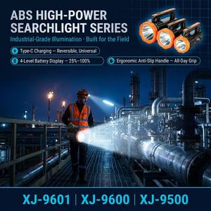 Projecteur LED portable haute puissance P50 1500m longue portée pour la recherche, le sauvetage, la patrouille en extérieur, rechargeable par Type-C - Product Image 2