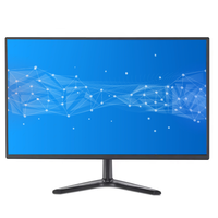 Écran de moniteur PC large de 19 pouces, 60 Hz, 2 ms, luminosité 250 cd/m², écran plat, moniteur de jeu avec haut-parleurs pour ordinateur portable/ordinateur