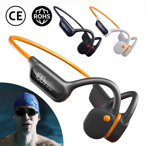 X10 30M Super Waterproof IPX8 Professional Bone Conduction Swimming Earbuds LED Display with MP3 32GB Player Wireless <strong>Headphones</strong> - Product Image 1