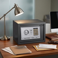 Coffre-fort électronique compact Safewell E1301E Premium Digital Mini en acier, haute sécurité, dissimulé, avec clavier et serrure à clé