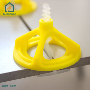 Sunsbuild Vente en gros Système de nivellement de carreaux en plastique Spin Doctor Clips et capuchons pour cuisine et salle de bain Carrelage mural ou de sol - Product Image 2