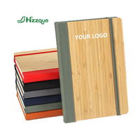 Carnet de planification d'affaires A5 personnalisé, couverture en bambou, 100 pages intérieures, reliure spirale, nouveau design, style bureau
