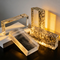 Dekorativer Klarglasblock für Fenster Industrieller Massiver Dekorativer Glasziegel