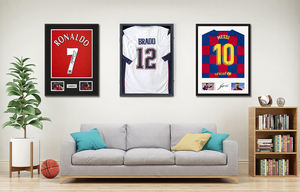 Jersey cadre vitrine ombre boîte pour Baseball basket-ball Football Hockey sport chemises uniforme 98% Protection UV <span class=keywords><strong>verre</strong></span> <span class=keywords><strong>acrylique</strong></span> - Product Image 5