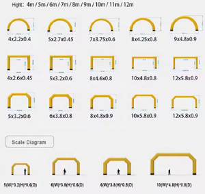 Надувная линия для наружного мероприятия из Оксфордской ткани с индивидуальным цветом и логотипом для рекламы и продвижения - Product Image 4