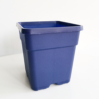 Pot de fleurs carré en plastique blanc durable, planteur pour cactus