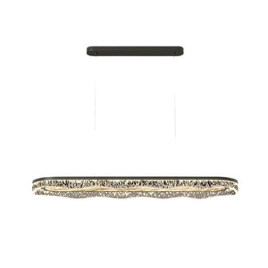Lampadario <span class=keywords><strong>a</strong></span> <span class=keywords><strong>Sospensione</strong></span> Moderno Personalizzato in Acrilico Ondulato, Lampada dal Design Lineare con Altezza Regolabile per Sala da Pranzo e Isola <span class=keywords><strong>Cucina</strong></span> - Product Image 5