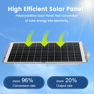 Lampione Solare LED 300W/400W/500W Impermeabile IP65 con Batteria LiFePO4 e Controllo Luce Diurna per Uso Stradale ed Esterno - Product Image 5