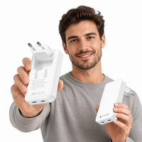 Chargeur 35W PD3.0, accessoire électronique, adaptateur USB avec connecteur pliable, production OEM