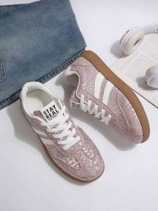 Sneakers da <span class=keywords><strong>Donna</strong></span> con Stampa Leopardata e Patchwork, Scarpe Casual Basse con Lacci, Morbide, Leggere e Traspiranti per Tutte le Stagioni, Calzature Sportive alla Moda - Product Image 6