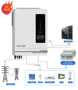 อินเวอร์เตอร์ขนาดเล็กพลังงานแสงอาทิตย์10KW 5KW anern