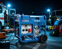 Générateur diesel de haute qualité 7 kW avec moteur Yuchai CP195FE, 8 kW, portable, à châssis ouvert, 230 V, 1800 tr/min, démarrage électrique, ensemble AVR