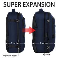 Mochila para Hombre de Negocios en Oferta, Impermeable, para Viajes, con Compartimento para Portátil de 15.6 Pulgadas y Puerto USB