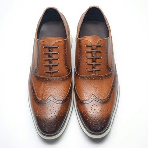 Men's Business Casual <b>Shoes</b> Custom-Made Wholesale Price Luxurious Dress <b>Shoes</b> Lace-Up Hand-Carved Breathable <b>Height</b> <b>Increasing</b> - Product Image 4