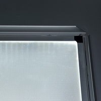 Boîtes lumineuses publicitaires décoratives personnalisées pour restaurants A1 A2 A3 A4, super lumineuses, ultra LED, fines, 19 mm, avec cadre à clipser pour affiches