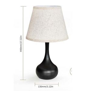 Lámpara de mesa de calabaza Lámpara de mesa de tela nórdica Lámpara de dormitorio de sala de estar - Product Image 5