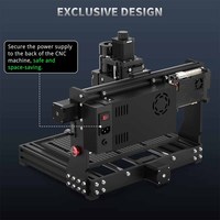 Mini Router CNC Mejorado de 500W para Aluminio, Máquina CNC de Escritorio 3020 para Grabado y Corte de Madera, Alta Precisión con Husillo de Bolas