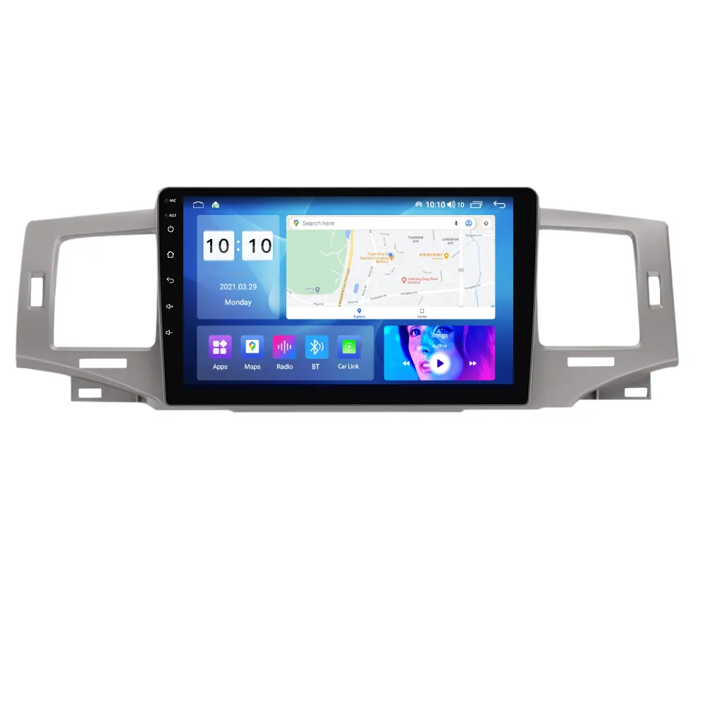 MEKEDE MS pemutar radio mobil Android 12, stereo video navigasi GPS untuk Toyota Corolla 9 E120 2004-2006 dengan WiFi DSP RDS