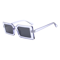 Lunettes de soleil rectangulaires grandes pour femmes, design simple, branches fines, lunettes de soleil tendance pour femmes