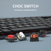 Interrupteur mécanique Kailh Choc 1350 blanc à profil bas 50gf SMD linéaire tactile à clic pour clavier fin DIY Claviers Chocolat