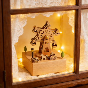 Articolo Popolare Yiyu: Trenino Carosello <span class=keywords><strong>in</strong></span> Legno Fatto a Mano, Minimalista e Moderno, Personalizzabile, con <span class=keywords><strong>Musica</strong></span> di 30 Secondi, Regalo di Compleanno per Bambini - Product Image 5