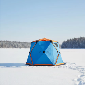Tente sphérique isolée monocouche à cadre en aluminium, quatre saisons, une chambre, 3-4 personnes, ouverture automatique rapide, auvents épais - Product Image 6