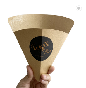 Dùng Một Lần Tái Chế In Waffle Holder, Bubble Waffle Cone Giấy - Product Image 1