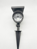 Projecteur solaire LED extérieur haute efficacité à angle réglable, avec piquet en aluminium, étanche IP44, à commande par capteur pour jardin (vente en gros)