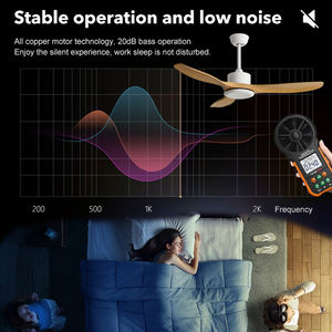 Harga wajar Item Modern dalam ruangan dekoratif perumahan logam Body Collocation 48 inci 3 pisau kipas langit-langit - Product Image 4