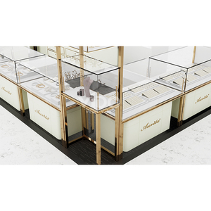 <span class=keywords><strong>Vitrina</strong></span> de Exhibición de Joyería de Vidrio Templado con Iluminación LED para Joyería - Product Image 2