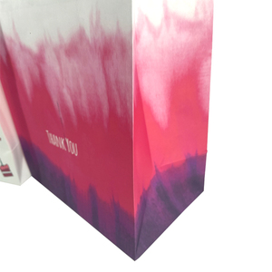 Sac en papier kraft blanc personnalisé avec poignée pour emballage cadeau, fabriqué à la machine - Product Image 5