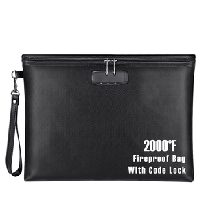 Bolsa de documentos ignífuga resistente al agua, bolsa de dinero para documentos a prueba de fuego, pasaporte, dinero, crédito, bolsas de seguridad de viaje - Product Image 1