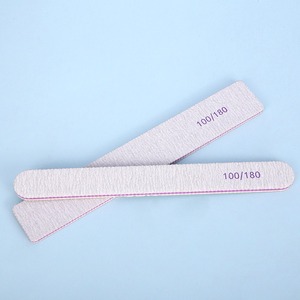 Lima de uñas de papel de lija de doble cara 100/180 granos, herramientas de manicura para dar forma y suavizar uñas naturales y acrílicas - Product Image 2