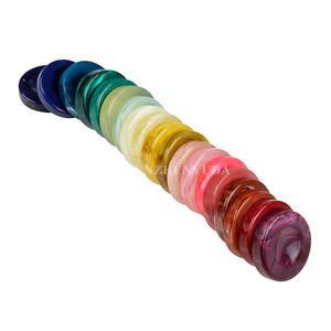 Rouleau de 15 jetons de jeu de <span class=keywords><strong>backgammon</strong></span> artisanaux de 40 mm, en résine brillante de style marbre, 1,57 pouce, style galaxie - Product Image 2