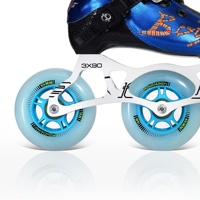 Patins à roulettes de slalom freestyle TIAOZHANZHE personnalisés, professionnels, pour enfants, en fibre de carbone, 2 couches, légers, 3 roues, pour la course urbaine