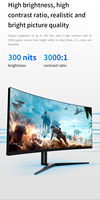 Monitor curvado para videojuegos, ordenador con G-SYNC, sincronización gratuita, 4K, IPS, UHD, 3440x1440, 144HZ, 34 pulgadas
