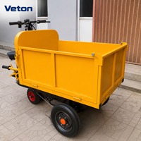Chariot de manutention électrique à trois roues télécommandé pour les chantiers de construction, équipement de transport industriel
