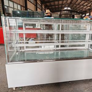 Comercial Vitrine Commercial <span class=keywords><strong>Petit</strong></span> 4 Côté Porte En Verre Affichage Refroidisseur Réfrigérateur Bonbons Donut Réfrigérateur vitrine Congélateur - Product Image 2