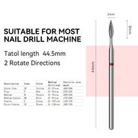 Evolisse – Embouts de ponceuse à ongles diamantés haut de gamme en acier inoxydable, résistants à la chaleur, haute vitesse, pour manucure, pédicure et gel de construction.