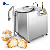 Machine d'aération de crème automatique à écran tactile PLC programmable, multi-étapes (quatre étapes), à cuve fermée et hygiénique, pour l'industrie alimentaire et la boulangerie