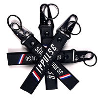 Nouvelle Tendance : Porte-clés en Nylon Personnalisé avec Logo de Marque, Vente en Gros, Porte-clés Court en Polyester pour Moto