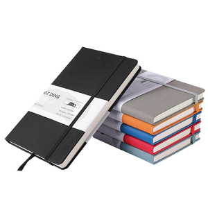 Tùy chỉnh bìa cứng A5 PU da máy tính xách tay kinh doanh trong kho mẫu miễn phí ràng buộc dây đeo đàn hồi cuốn sách với biểu tượng tùy chỉnh - Product Image 2