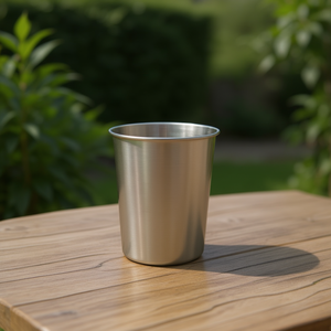 Vaso de Acero Inoxidable de 400 ml, Duradero, Resistente a la Oxidación, Diseño Minimalista, Forma Recta, para Uso Doméstico, Idea de Regalo, Modelo A de ZAA - Product Image 2